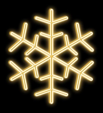LED světelná vločka, závěsná, pr