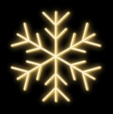 LED světelná vločka, prům