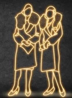 LED světelné dámy, 133 x 215 cm, teple bílá