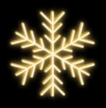 LED světelná vločka, závěsná, pr