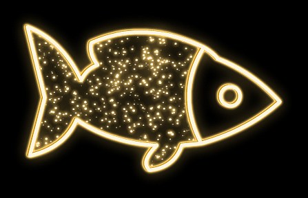 LED světelný kapr, 85 x 155 x 60 cm, teple bílá, 230V, 26,2W, 5 kg ze 2 dílů (kopie)