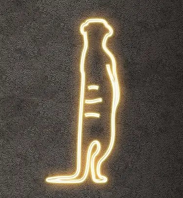 2D LED světelná surikata, 50 x 115 cm, teple bílá, 36 V, 7,6 W, ze 2 dílů
