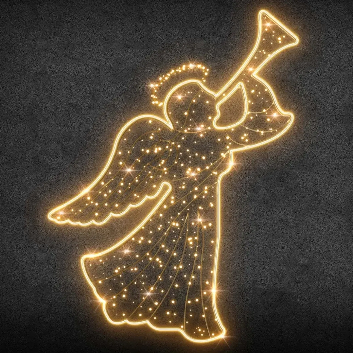 2D LED světelný anděl I
