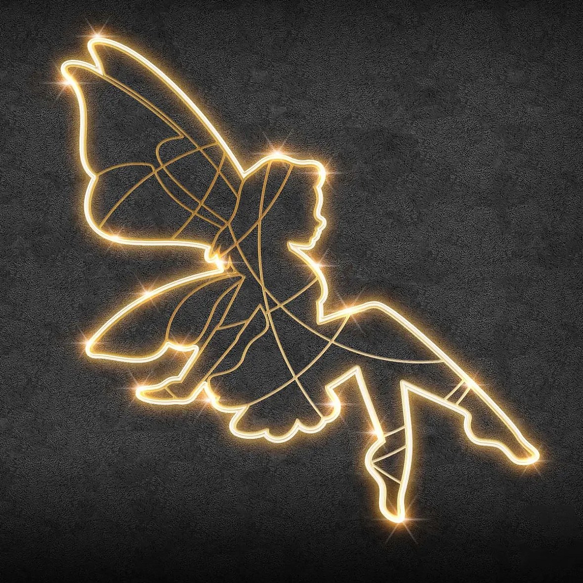 2D LED světelná víla III, teple bílá, 36 V, 12,8 W, ze 2 dílů, stojící