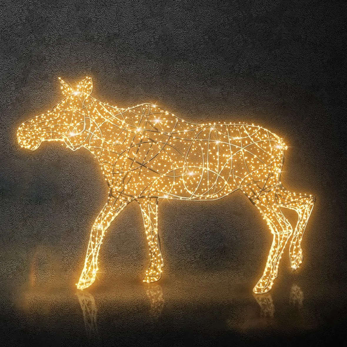 3D LED světelná losice 330 × 410 × 100 cm, teple bílá, 36 V, 65 W, 45 kg, 7 dílů, WS2A