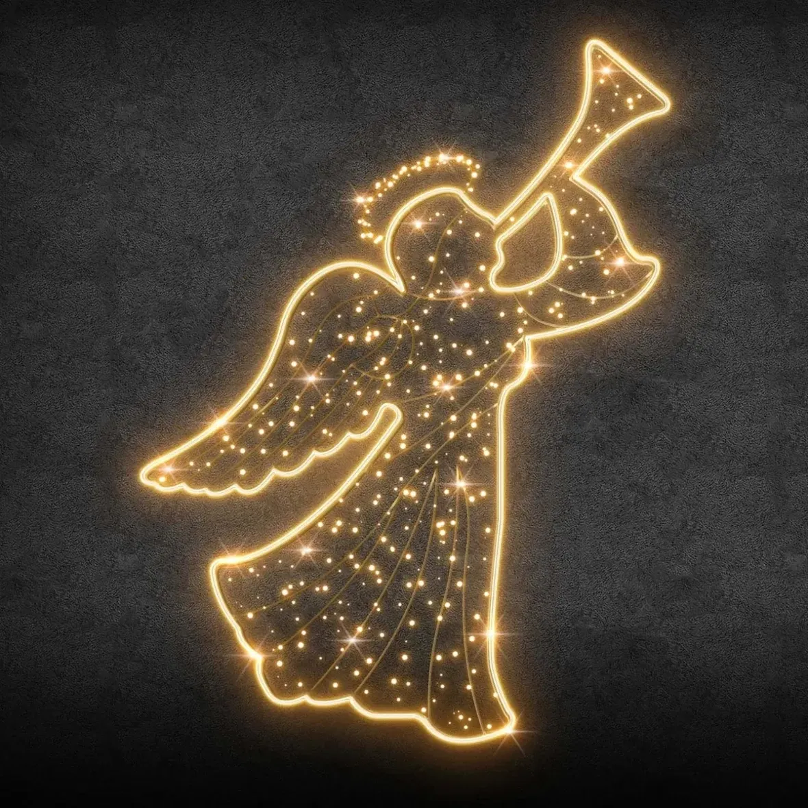 2D LED světelný anděl I