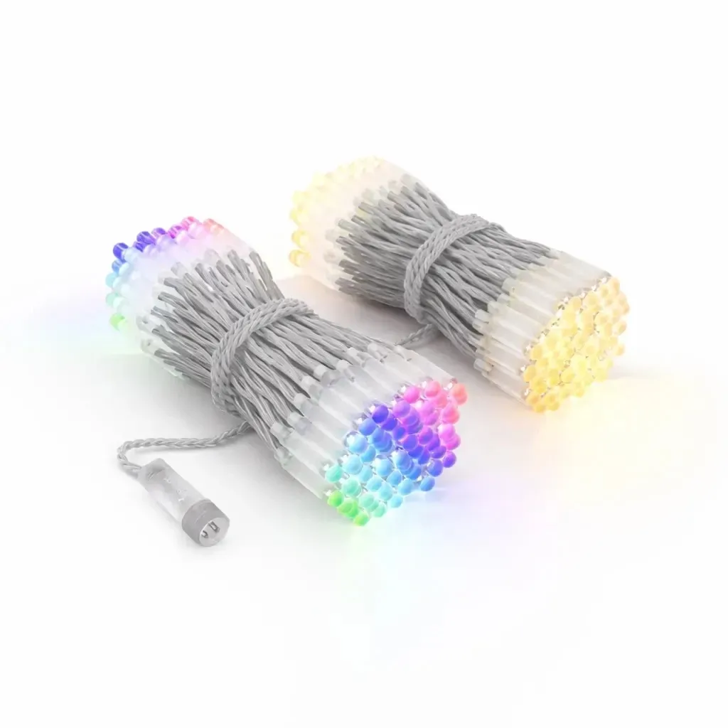 Twinkly světýlka DUAL řetěz PRO, transparentní, 2× 125 LED RGB, 2× 12,5 m