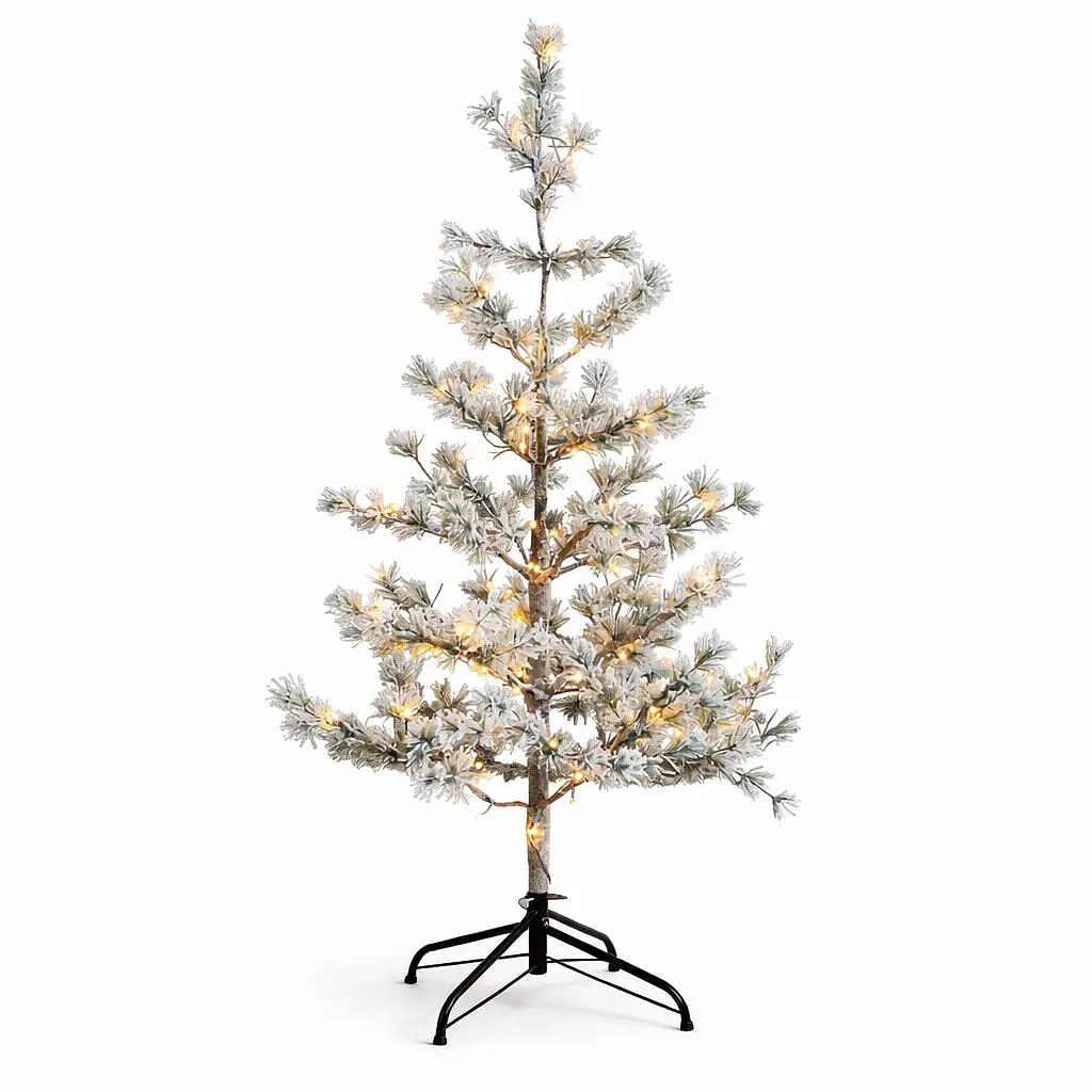 LED světelný stromek Alfi, 120 cm, zasněžený