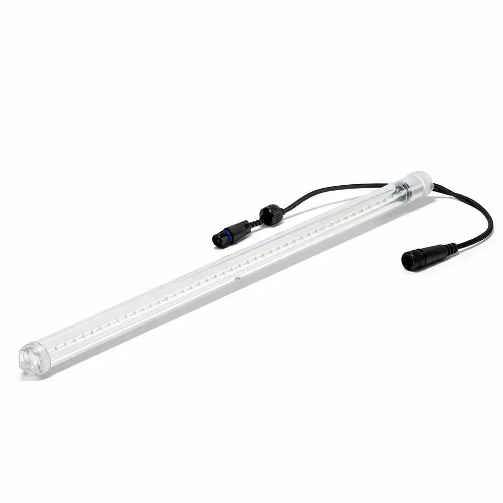 Easy Fix LED padající sníh 100 cm, ledově bílá, 200 diod, černý kabel IP44, prodlužovací