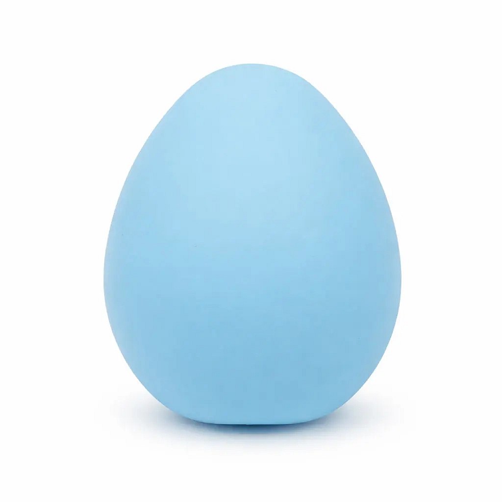 Velikonoční dekorace vajíčko, 15 cm, světle modré, plast, venkovní