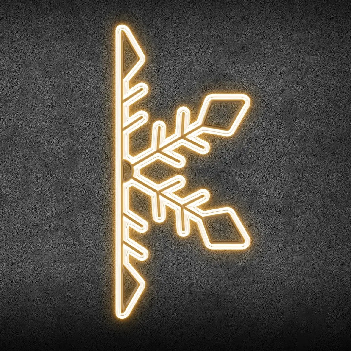 2D LED světelná půl vločka III