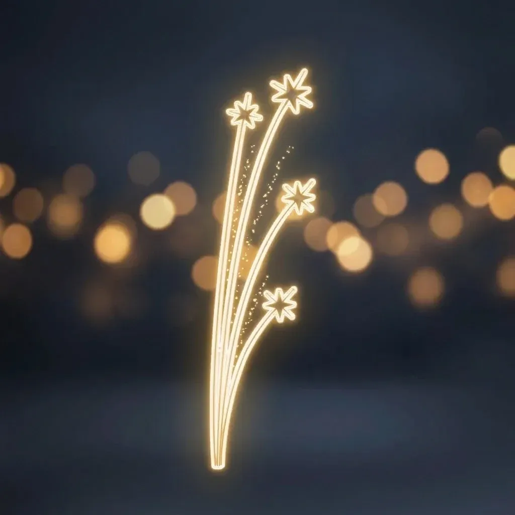 Easy Fix 2D LED star light decor, 65 × 200 cm, warm white with icy white chain, public lighting decor, aluminium