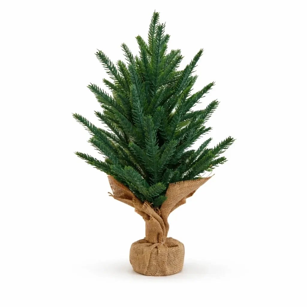 Vánoční stromeček umělí s jehličím 57 cm, plast a kov, IP20 do interiéru