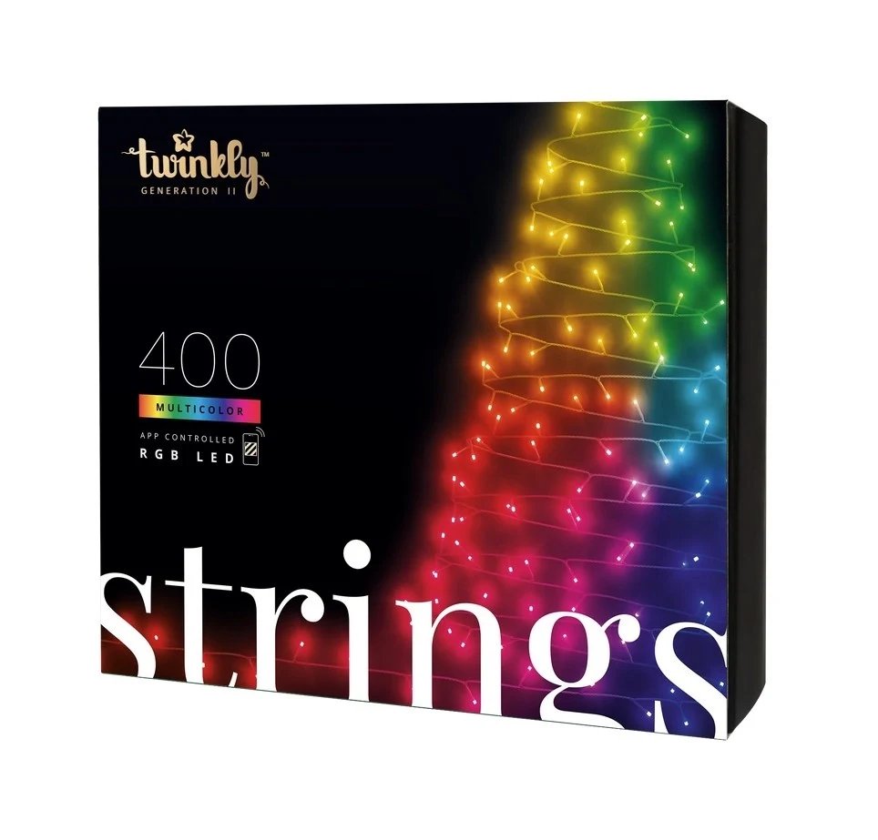 Chaîne lumineuse Twinkly dessinée, 400 LED RGB, 32 m