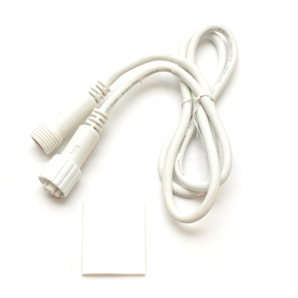 Câble d'extension Easy Fix 1 m, blanc, IP67