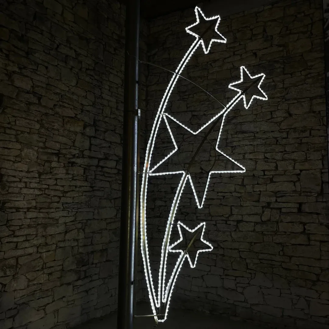 Décor lumineux LED, 145 x 300 cm, blanc glacier