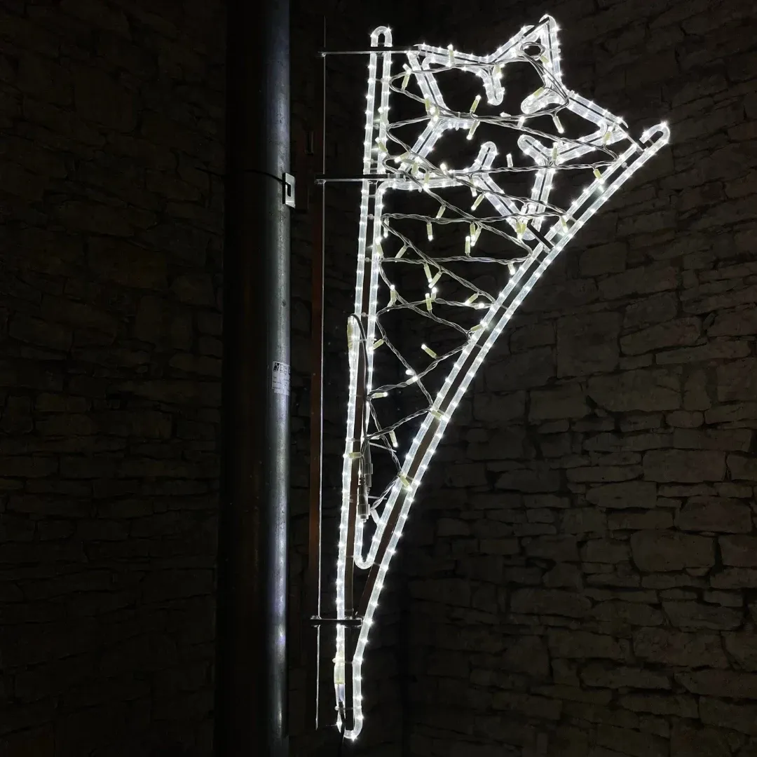 Décor lumineux LED, 50 x 140 cm, blanc glacier