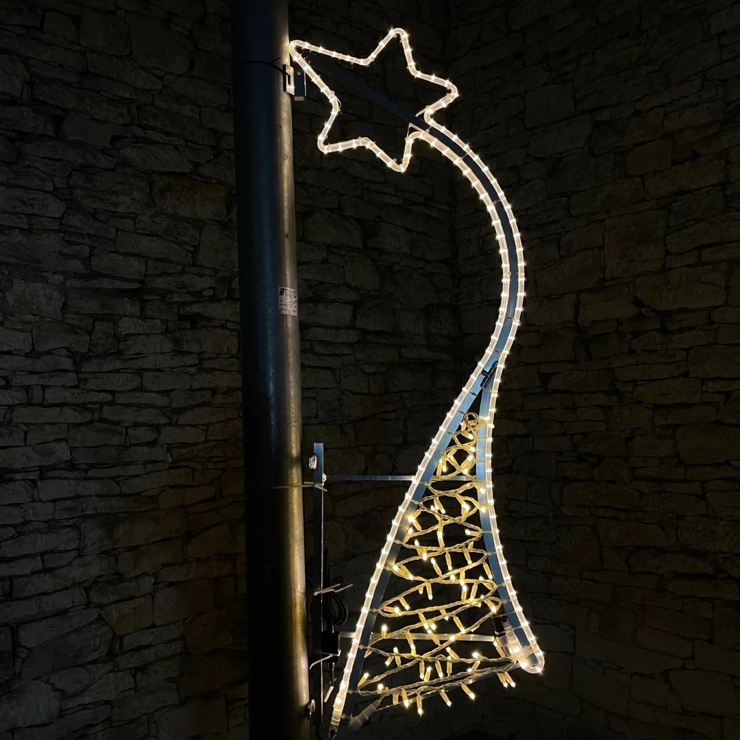 Décoration lumineuse LED pour VO, 60 x 160 cm, blanc chaud