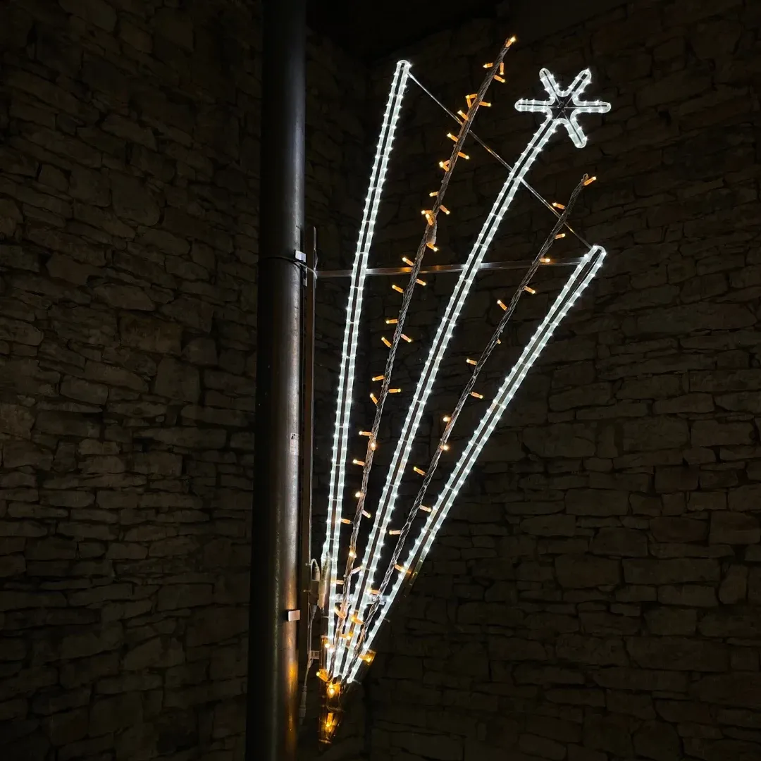 Décoration lumineuse LED splash, 60 x 120 cm, blanc glacé et blanc chaud