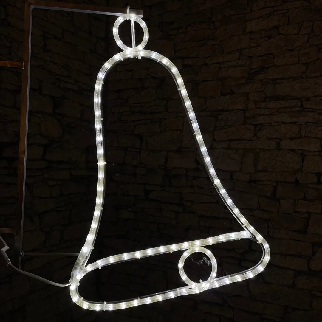 2d cloche décorative, blanc glacé