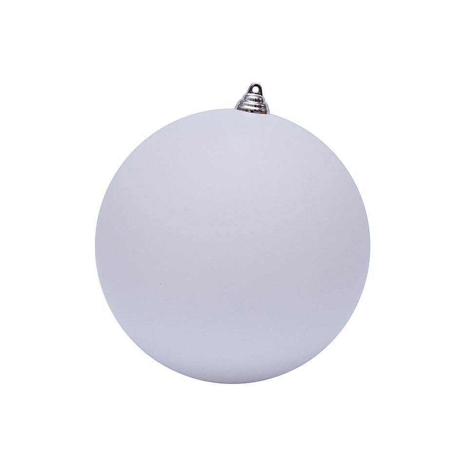 Production - Boule en plastique, d. 20 cm, blanc, mat