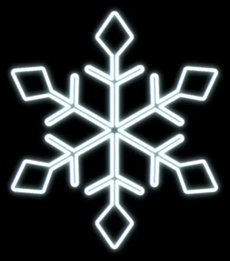 Easy Fix 2D LED light flake I., Ø 101 cm, blanc glacé, suspendu, impression 3D