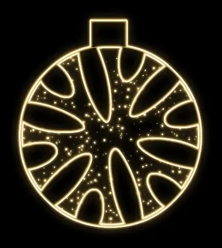 Easy Fix Décoration lumineuse 2D LED II. avec flocon de neige, suspendue, 146 × 167 cm, blanc chaud, aluminium