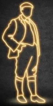 Homme lumière 2D LED, 93 × 210 cm, blanc chaud, debout, impression 3D