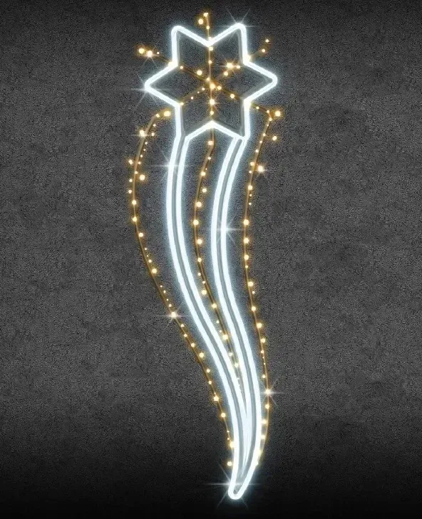 Décor LED 2D Easy Fix pour l'éclairage public 70 × 225 cm, aluminium