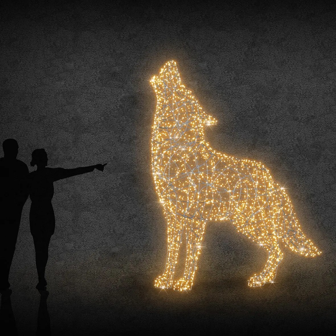 Eco Fix 3D LED loup 270 cm, blanc chaud, aluminium