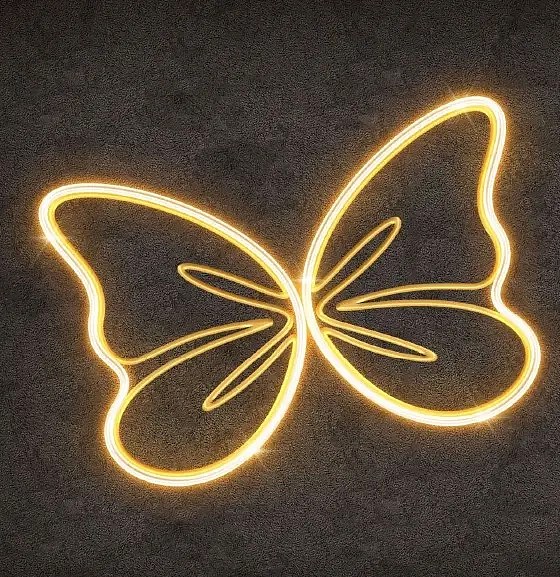 Eco Fix Lampe papillon 2D LED, 30 × 20 cm, blanc chaud, suspension, impression 3D, aluminium
