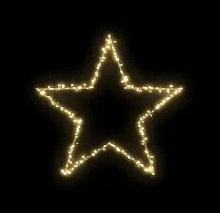 Easy Fix 2D LED star light VIII, Ø 80 cm, blanc chaud, à suspendre, impression 3D