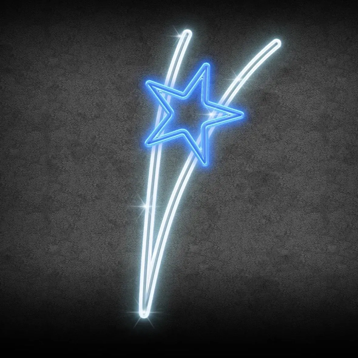 Décor lumineux 2D LED pour VO, 100 × 160 cm, blanc glacé