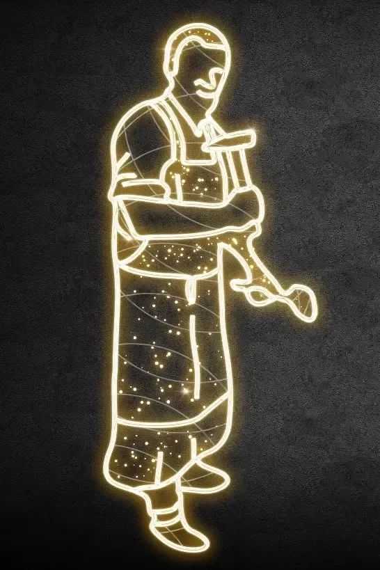 Boîte lumineuse Easy Fix 2D LED, 200 × 80 cm, blanc chaud, sur pied, impression 3D