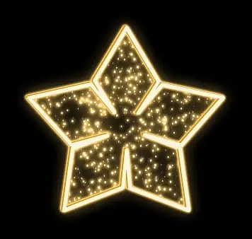 Easy Fix Guirlande lumineuse 2D LED, étoile anis V., Ø 80 cm, blanc chaud, suspension, aluminium