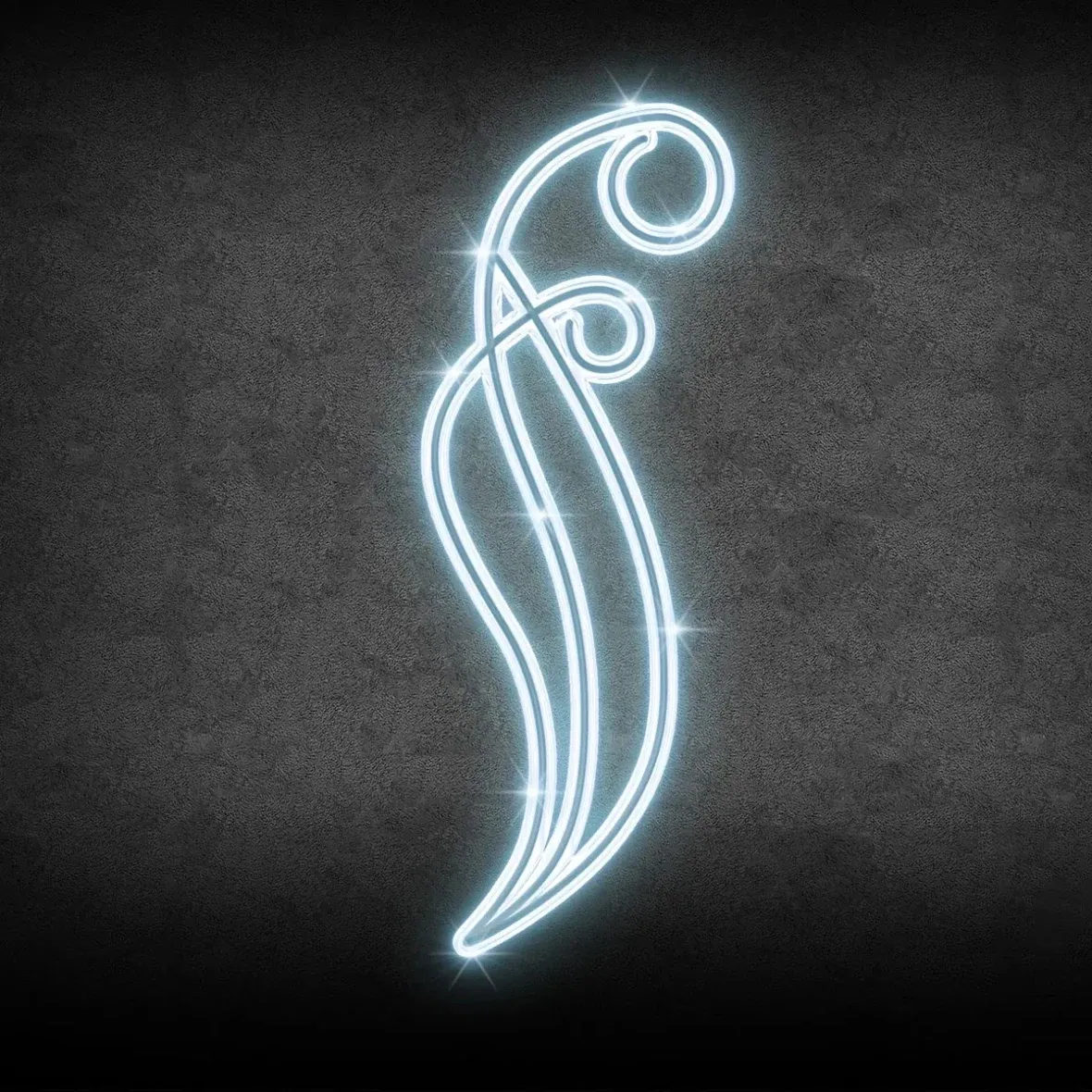Easy Fix Motif lumineux 2D LED en forme de vague, 180 × 60 cm, blanc froid avec Flash, décor pour l'éclairage public, aluminium