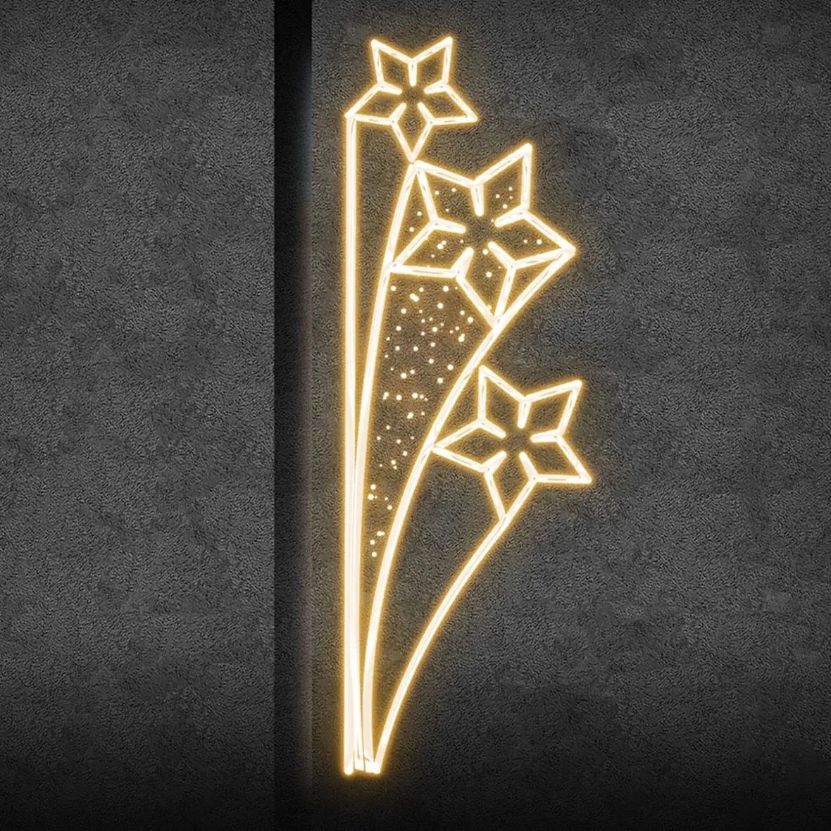 Easy Fix Décor LED 2D pour poteaux VO, 80 × 240 × 5 cm, blanc chaud, aluminium