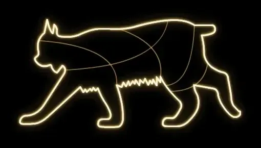 Dispositif lumineux Easy Fix 2D LED, 220 × 110 × 60 cm, blanc chaud, sur pied, imprimé en 3D, aluminium