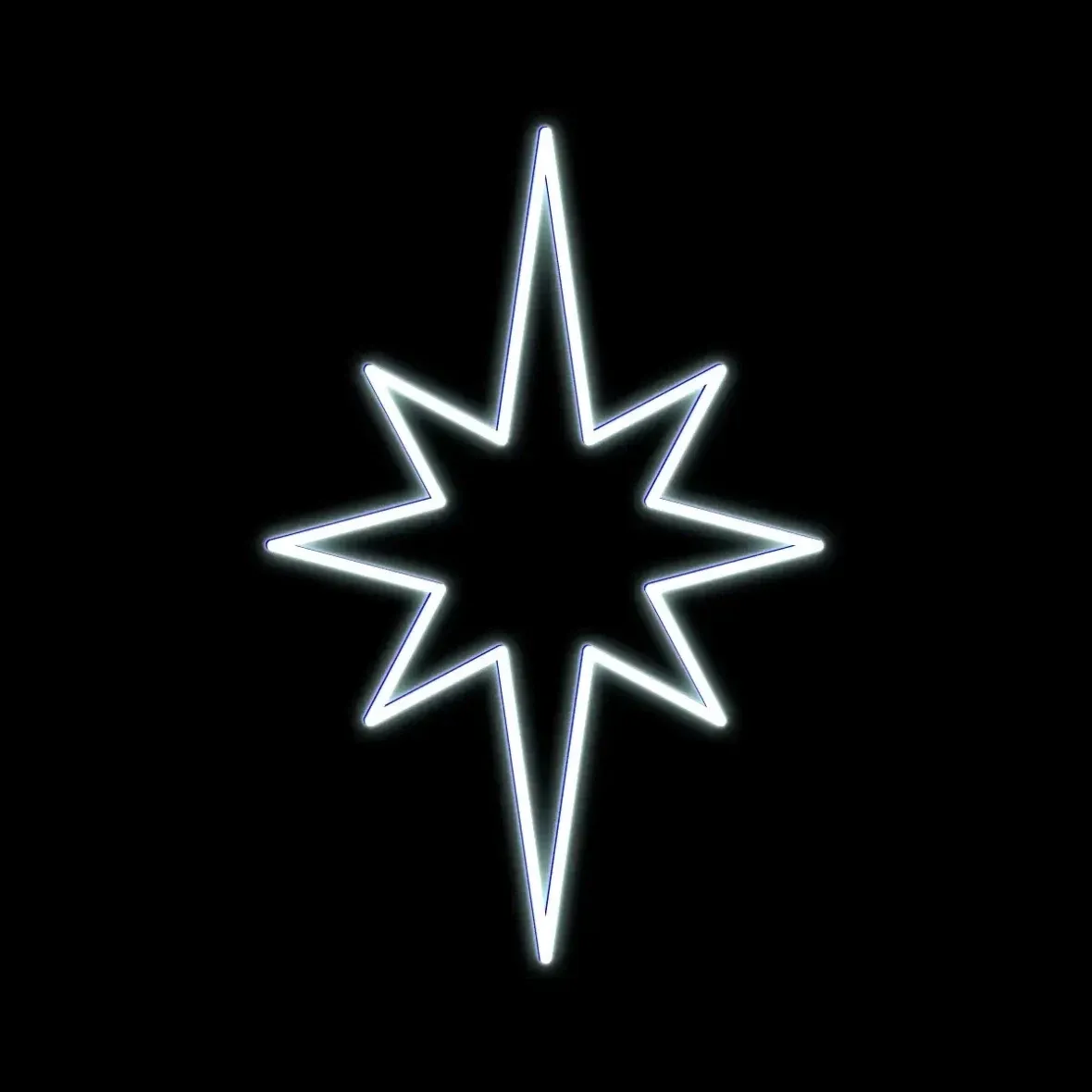 Easy Fix 2D LED star light X., 78 × 103 cm, blanc glacé, suspendu, imprimé en 3D, blanc