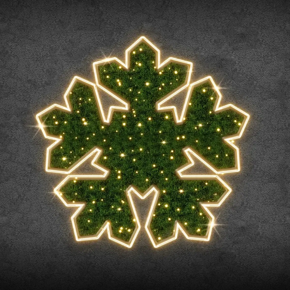 Projecteur 2D LED FB-III, suspendu, tapis vert, Ø 120 cm, blanc chaud, fibre de verre