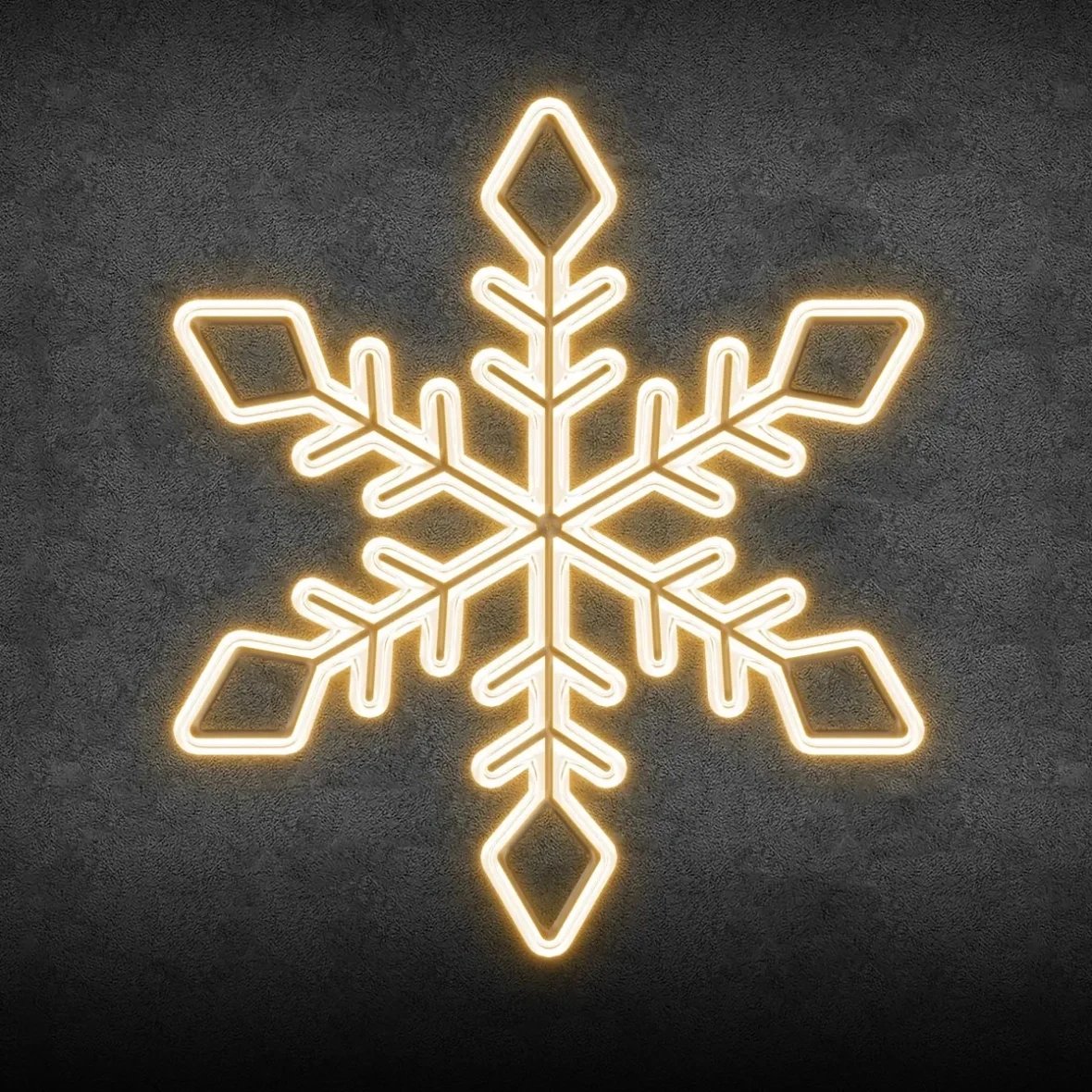 Easy Fix 2D LED flocon de neige XI, 91 × 105 × 3 cm, blanc chaud, à suspendre, impression 3D