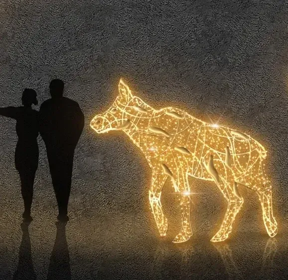 Eco Fix Élan éclairé en 3D par LED, WS2A, 210 × 240 × 55 cm, aluminium