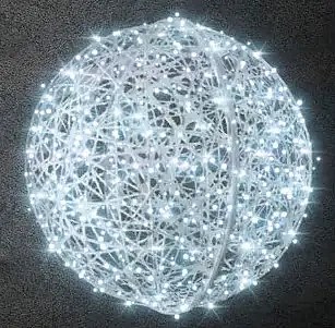 Boule FB, 75 cm de diamètre, blanc glacé, 230 V, 9,2 W, 6 kg, 2 pièces