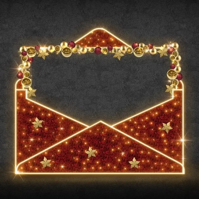 Enveloppe lumineuse à LED, 325 x 280 x 100 cm, blanc chaud, 36V, 51,8W, 79 kg, 7 pièces