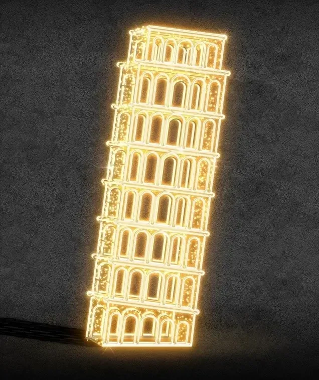 Tour lumineuse à LED, 149 x 295 x 149 cm, 36 V, 82 W, 168,5 kg, 3 pièces