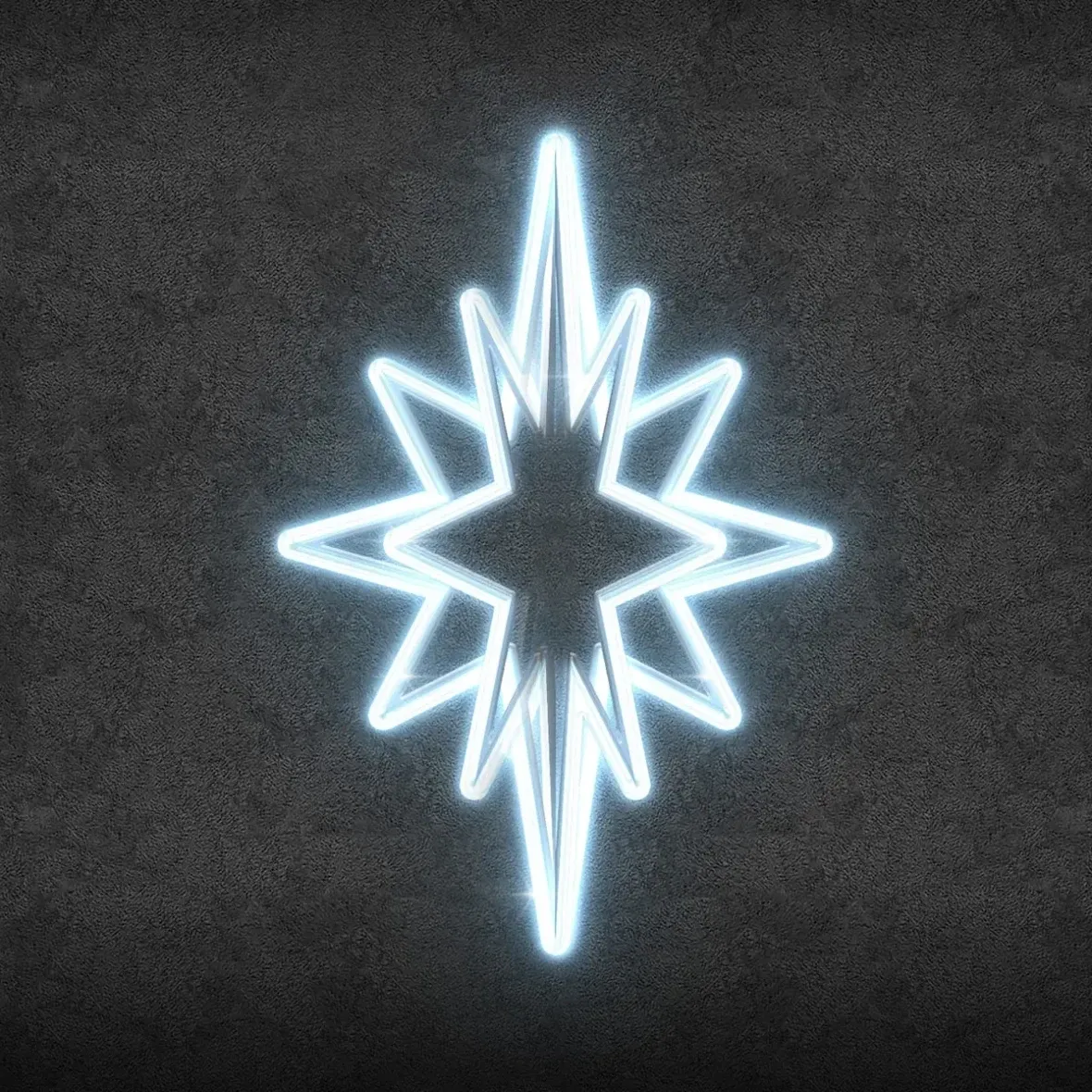 Easy Fix 3D LED Tree Top Light Spike, 35 × 50 × 35 cm, blanc glacier, aluminium