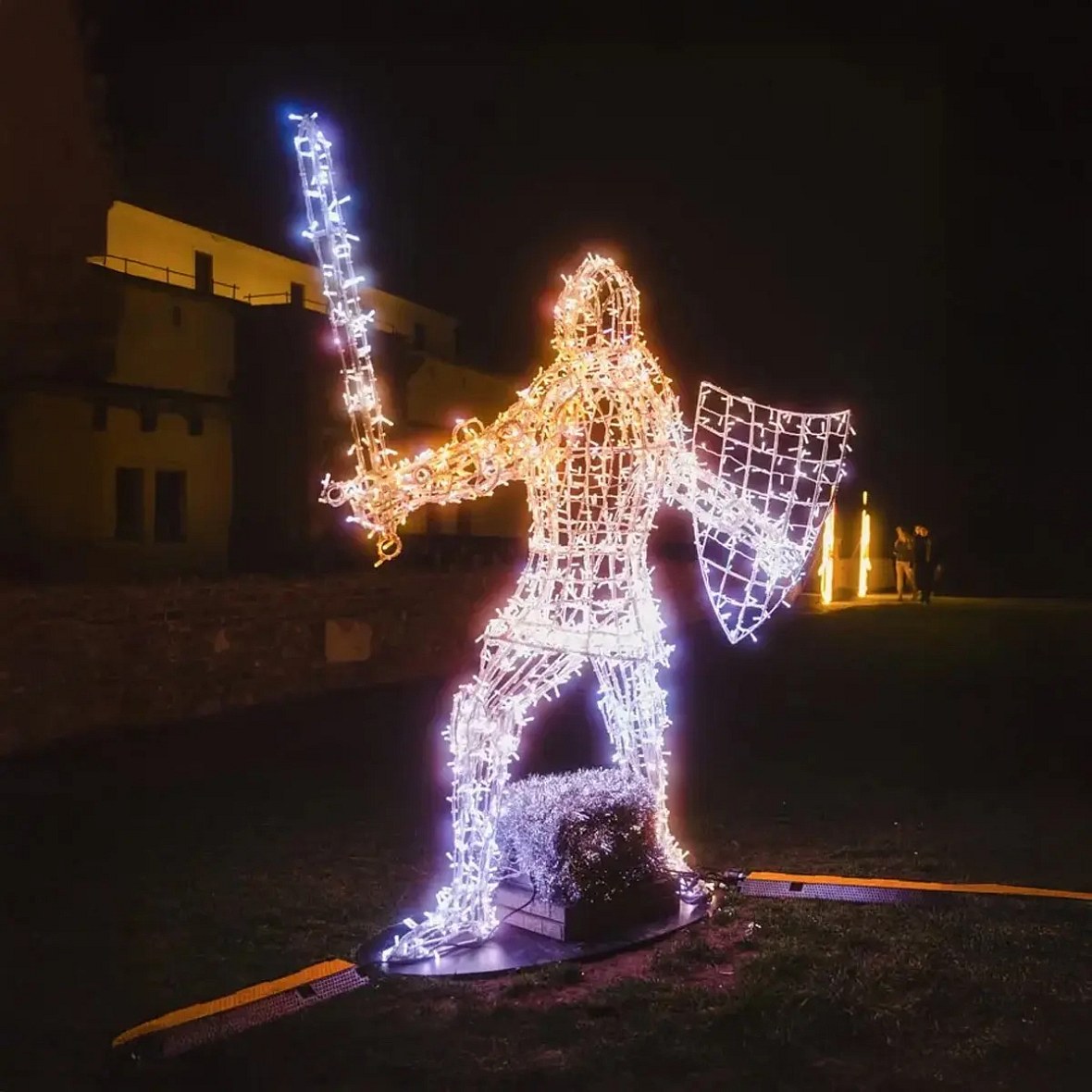 Eco Fix 3D LED Light Knight IV, 220 cm, blanc chaud et glacé, aluminium