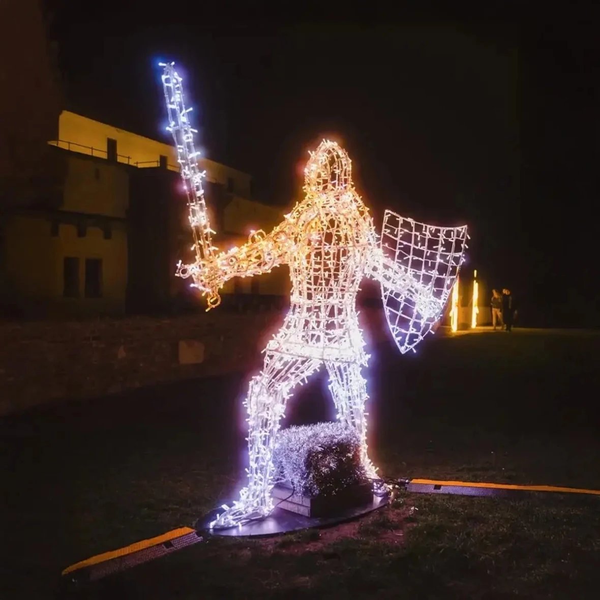 Eco Fix 3D LED Light Knight IV, 220 cm, blanc chaud et glacé, aluminium