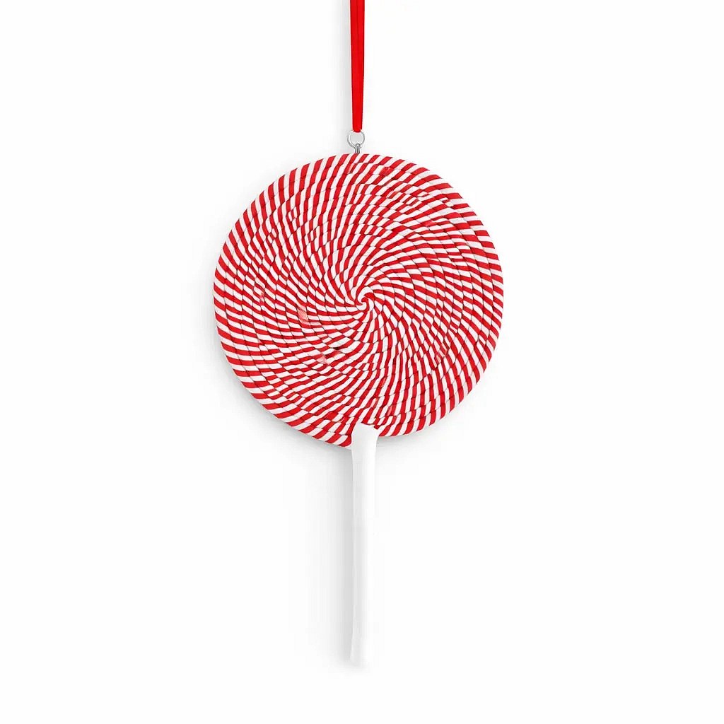 Grand ornement de Noël en forme de sucette, 30 × 50 cm, suspendu, plastique, IP44