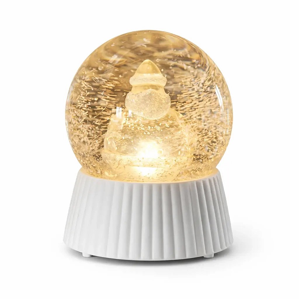 Boule à neige LED, 10 × 14,5 cm, Père Noël
